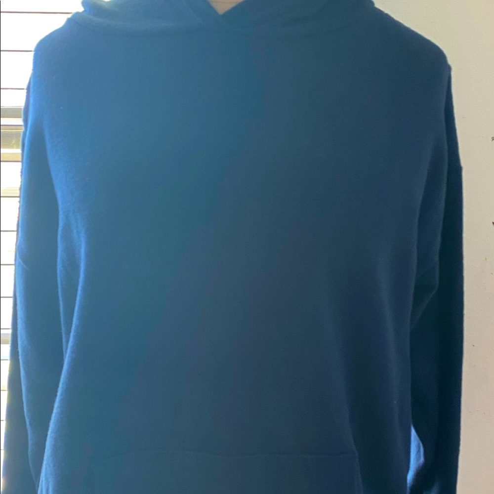 Blue hoodie